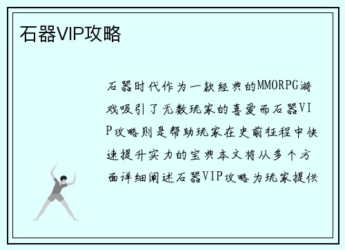 石器VIP攻略